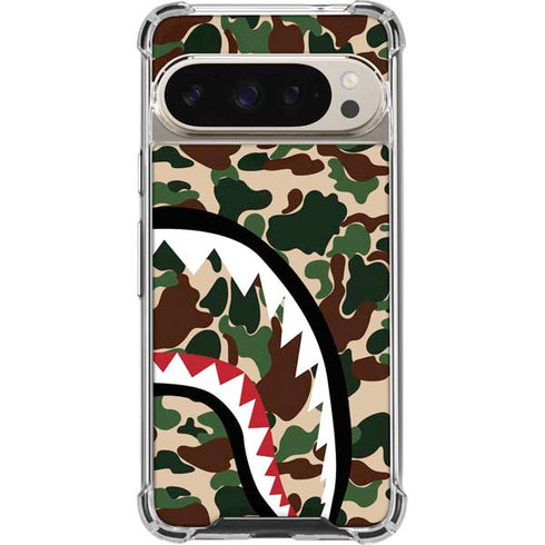 Shark Teeth Street Camo Pixel 9 Pro XL Clear Case